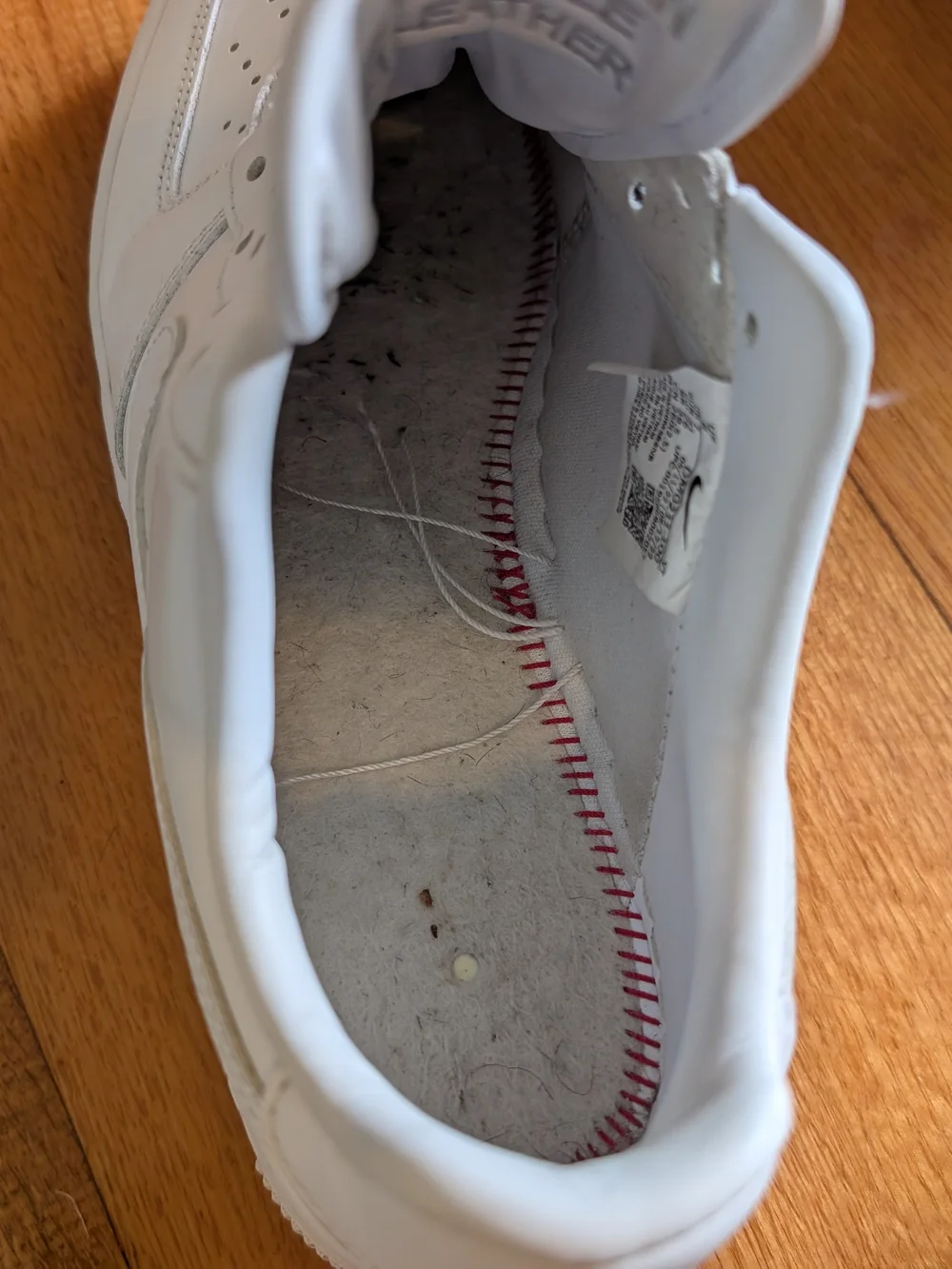 Nike White Leather Low-Top Sneakers